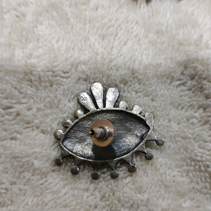 Silver look alike earing