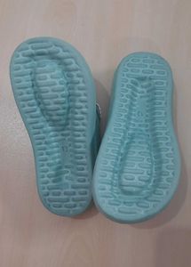 Cute Blue Flip-Flops with Bow