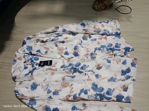 Floral Print Button-Up Shirt