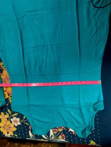 Awesome 💯Teal &amp; Gold Print Kurti
