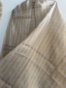 Golden Dual shade Shimmer tissue silk Sharara set