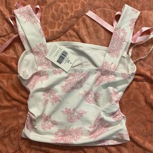 Coquette Fitted Cropped Top
