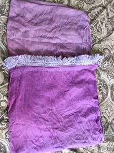 Beautiful Purple Dupatta with two shade