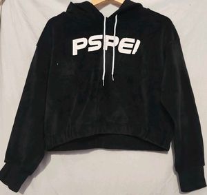 Cropped Black Hoodie
