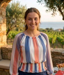Striped Sheer Top