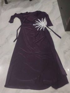 Elegant Wine Colored Gown