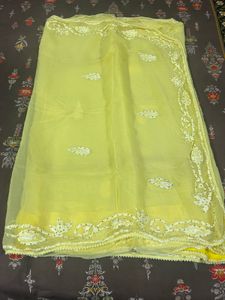 yellow saree