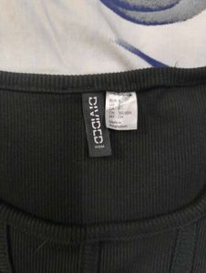 H&amp;M Divided Black Long Sleeve Top