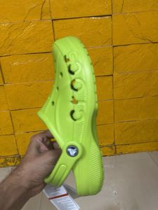 Neon Green Crocs