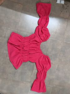 elastic peplum top