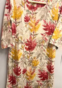 Floral Print Kurta