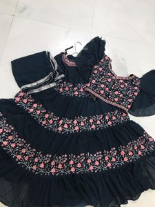 Dark Green Lehenga set