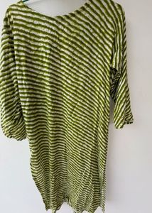 Green Striped Kurti