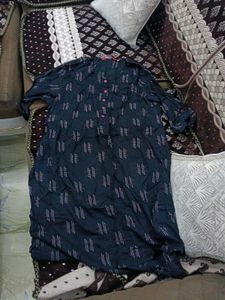 Stylish Blue Printed Kurta