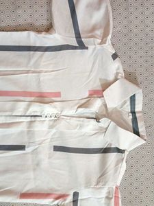 Chic Striped Button-Up Top