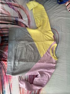 ONLY BRAND - Colorblock Crewneck Sweatshirt