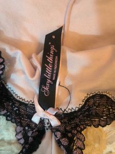 Pink Lace Trim Panty