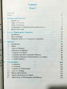 Mathematics Textbook for Class XII Part 1