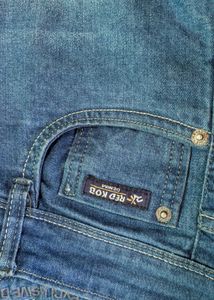 Red Kob Blue Denim Straight Fit Jeans