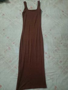 Stylish brown bodycon dress for women