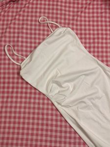 Elegant White Strapless Mini Dress