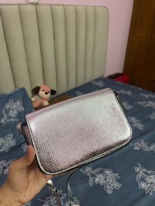 Chic Silver Crossbody Bag