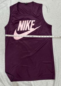 Nike Inspired Burgundy Gym Tank Top | Sleeveless S
