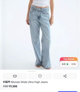H&M Women Wide Leg Jeans