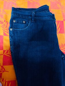Classic Stretchable Blue Denim Jeans for women