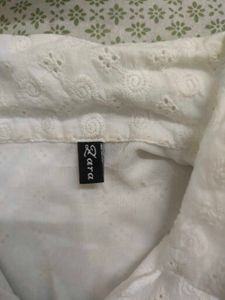 Chic White Broderie Anglaise Top