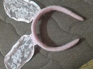 Cute Pink Bunny Ear Headband