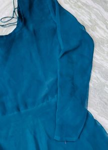 Elegant Teal Anarkali Suit with Dupatta