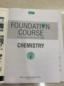 MTG Foundation Course Chemistry Class 8