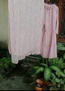 Pink sharara set