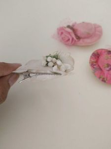 Floral Mini Hat Hair Clip