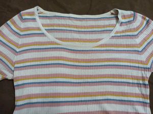 Striped Knit Top