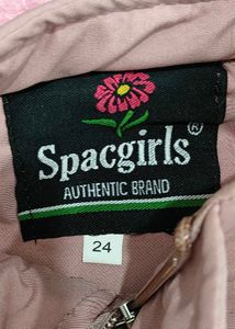 Pink Fur Hooded Jacket for Girls