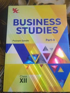 Business Studies Part-II Class XII Book