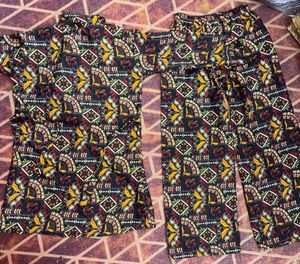 Boho Print Jumpsuit with Belt