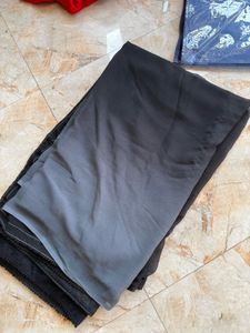 Elegant Black Saree with Floral Embroidery