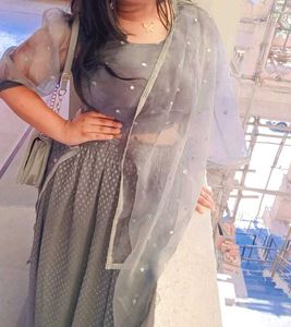 Elegant Blue Indian Dress with Dupatta