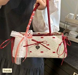 Cute Red Bow Clutch Bag