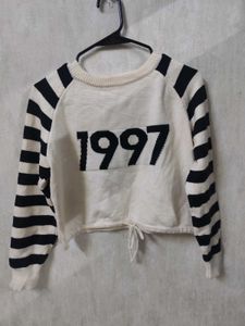 Striped '1997' Knit Top
