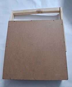 Wooden Storage Basket with Handle
