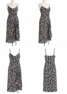 Chic Ruched Print Mini Dress