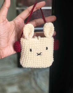 ✨ Handmade Crochet Bunny Earbuds Case 🐰| urgent s