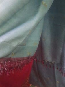 vintage  grey soft   mysore Silk saree