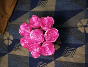 Pink Ribbon Roses Bouquet
