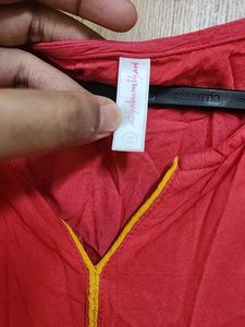 A Line Kurta Without Side Cuts