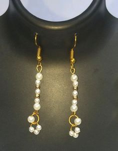 Eyer rings 3 pairs Rhinestone Pearl's unique sty